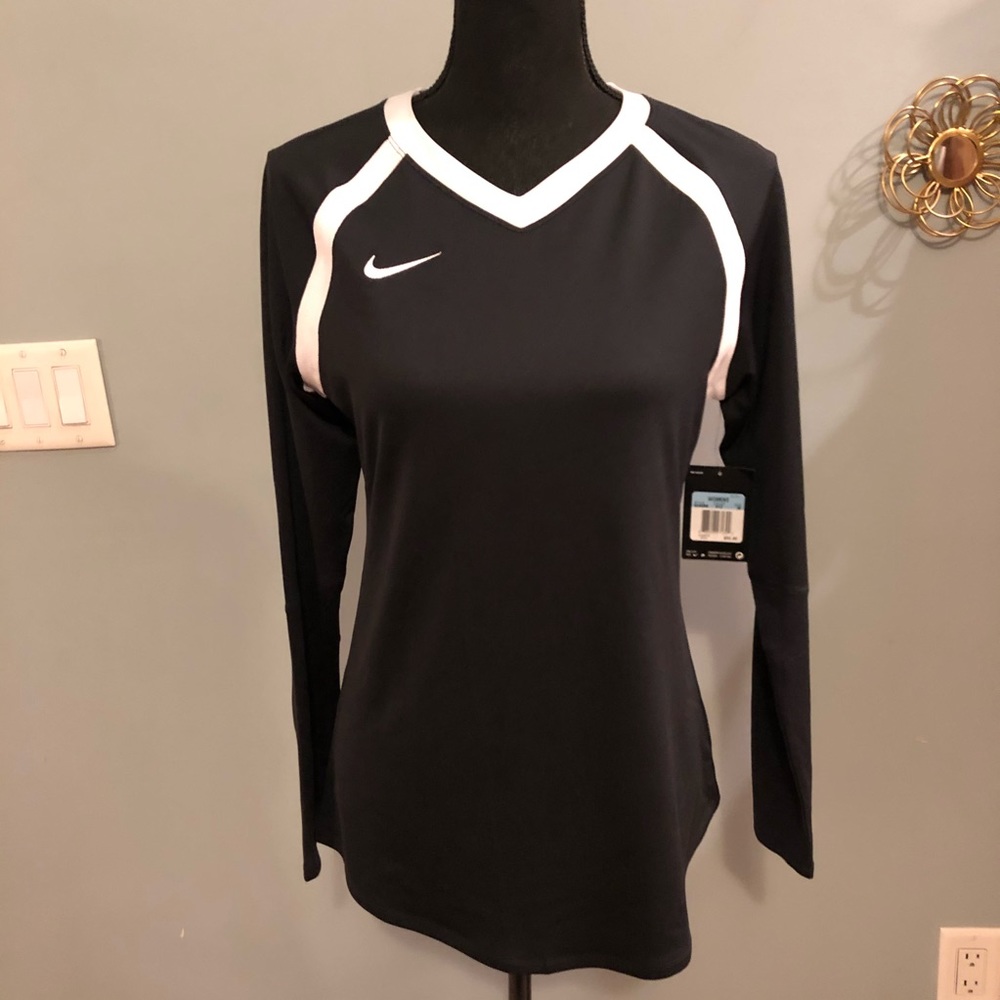 NWT Nike Black & White  Dry Fit Top Size Med.